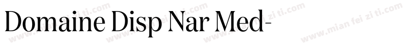 Domaine Disp Nar Med字体转换